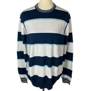 Men's Nordstrom 1901 Striped Blue & White Sweater